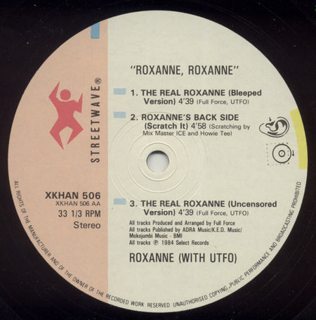 Roxanne* With UTFO : Roxanne Roxanne & The Real Roxanne (12")