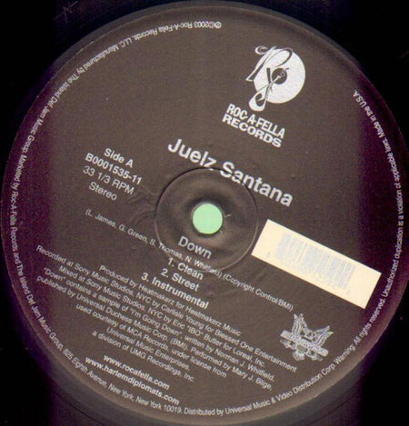 Juelz Santana : Down (12", Single)