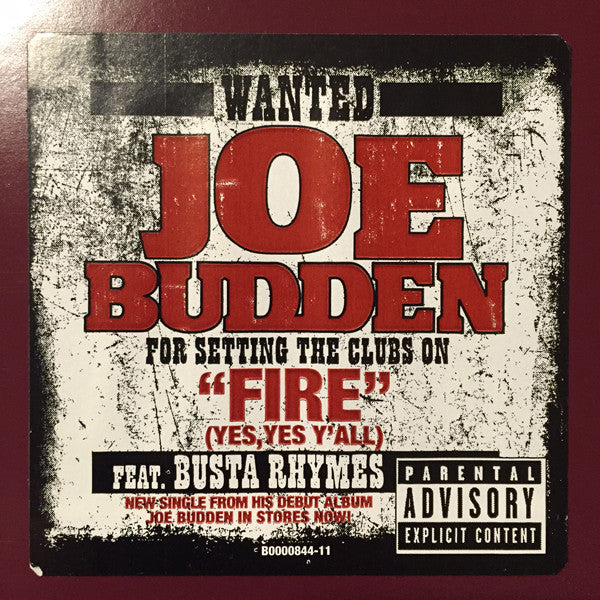 Joe Budden Feat. Busta Rhymes : Fire (Yes, Yes Y'all) (12", Single)