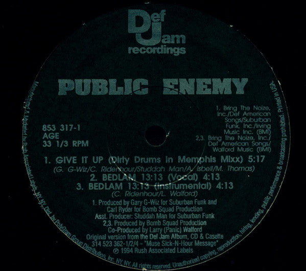 Public Enemy : Give It Up (12", Single)