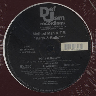 Method Man & Teddy Riley : Party & Bulls*** (12")