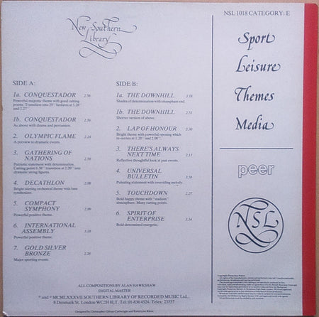 Alan Hawkshaw : Gold Silver Bronze (LP, Album)