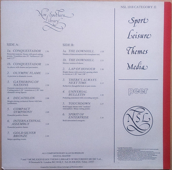 Alan Hawkshaw : Gold Silver Bronze (LP, Album)