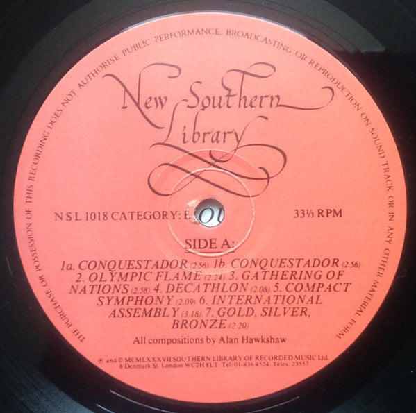 Alan Hawkshaw : Gold Silver Bronze (LP, Album)