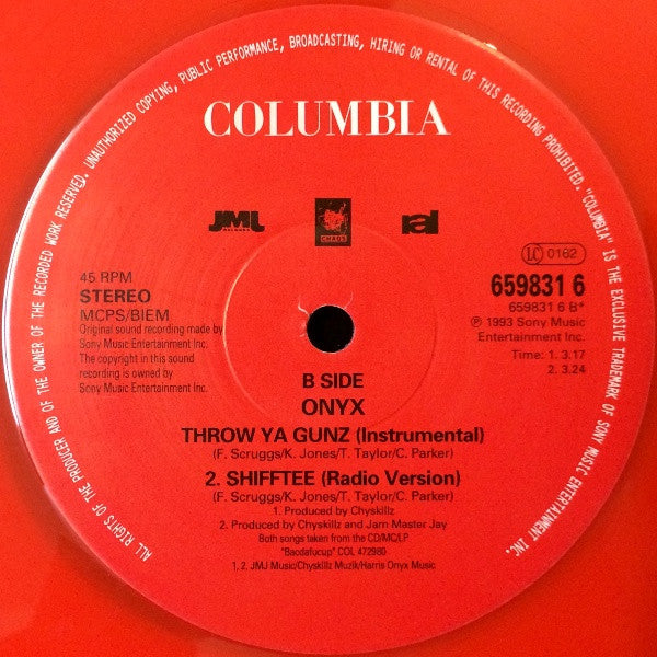 Onyx : Throw Ya Gunz (12", Red)