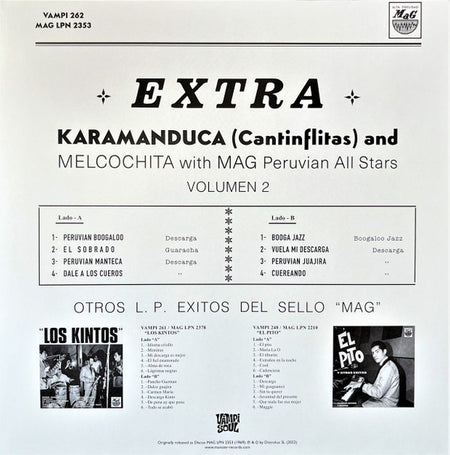Karamanduka Y Melcochita With Pepe Moreno Y Su All Star Band : Acabo Con Lima Huyo Pa' New York (LP, Album, RE)