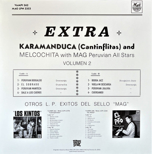 Karamanduka Y Melcochita With Pepe Moreno Y Su All Star Band : Acabo Con Lima Huyo Pa' New York (LP, Album, RE)