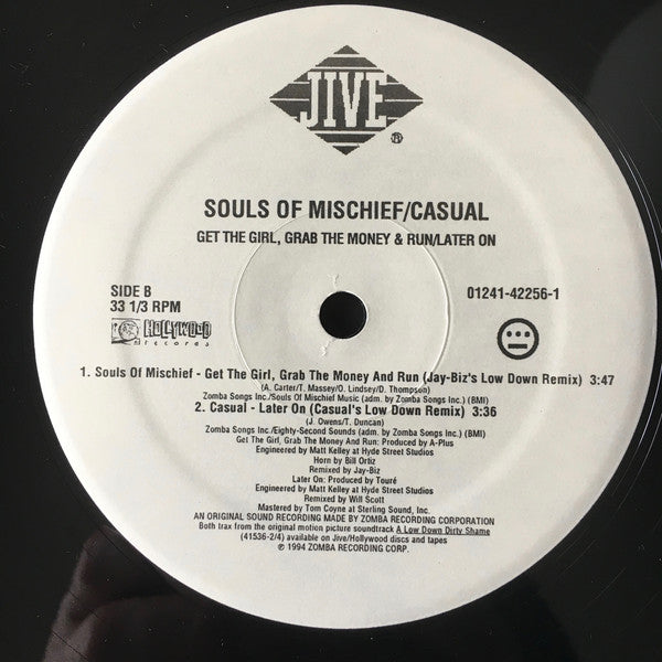 Souls Of Mischief / Casual / Extra Prolific : Get The Girl, Grab The Money & Run / Later On / In Front Of The Kids (12")