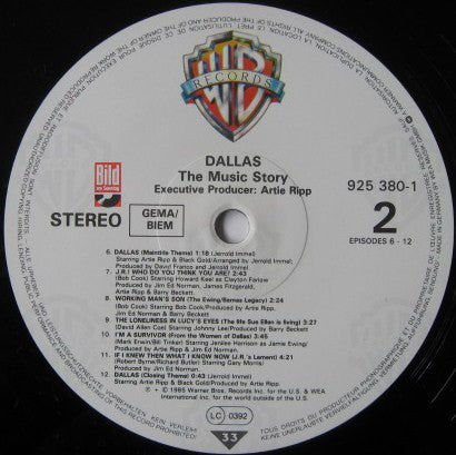 Various : Dallas (The Music Story) (Das Album Zur TV-Serie) (LP, Album)