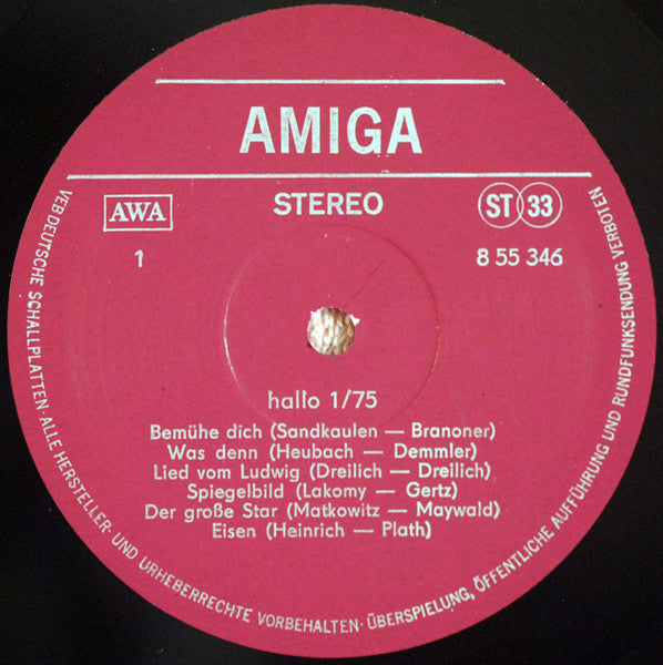 Various : Hallo 1/75 (LP, Comp)