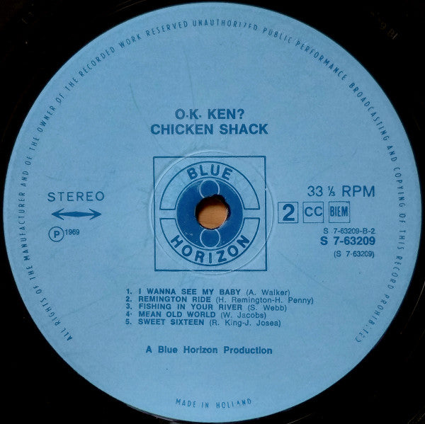 Chicken Shack : O.K. Ken? (LP, Album)