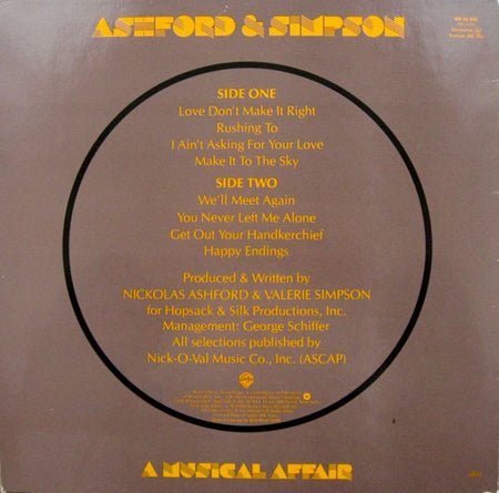 Ashford & Simpson : A Musical Affair (LP, Album)