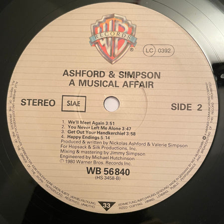 Ashford & Simpson : A Musical Affair (LP, Album)