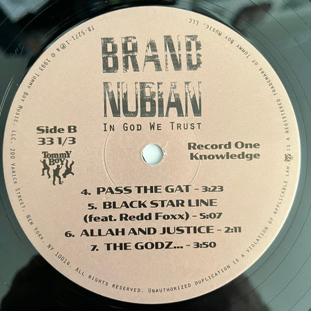 Brand Nubian : In God We Trust (2xLP, Album, RE, RM, 30t + 7")