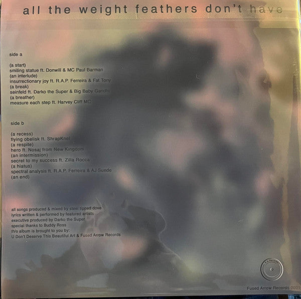 Steel Tipped Dove : All The Weight Feathers Don't Have (LP, Album)