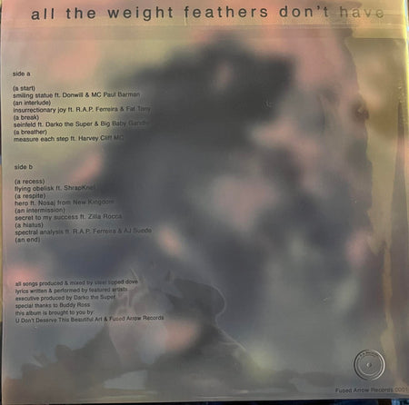 Steel Tipped Dove : All The Weight Feathers Don't Have (LP, Album)