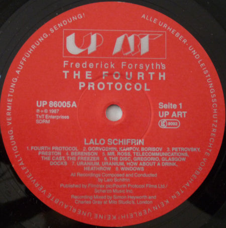 Lalo Schifrin : Frederick Forsyth's Das Vierte Protokoll (LP, Album)