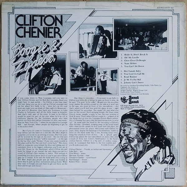 Clifton Chenier : Boogie & Zydeco (LP, Album, RE)