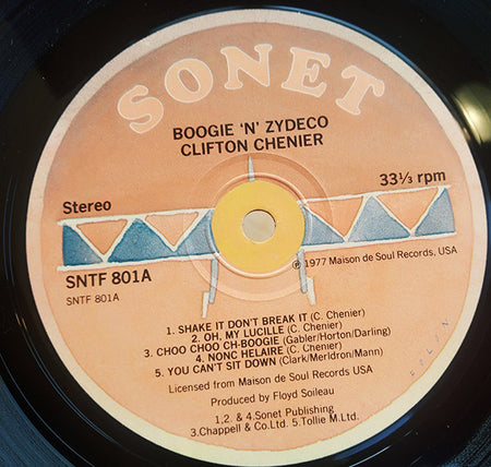 Clifton Chenier : Boogie & Zydeco (LP, Album, RE)