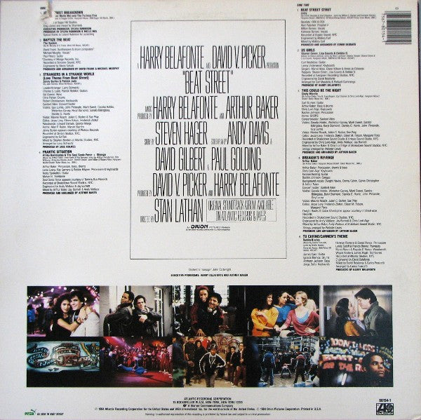 Various : Beat Street (Original Motion Picture Soundtrack Volume 1) (LP, Comp, AR )