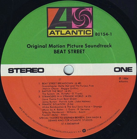 Various : Beat Street (Original Motion Picture Soundtrack Volume 1) (LP, Comp, AR )