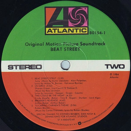 Various : Beat Street (Original Motion Picture Soundtrack Volume 1) (LP, Comp, AR )