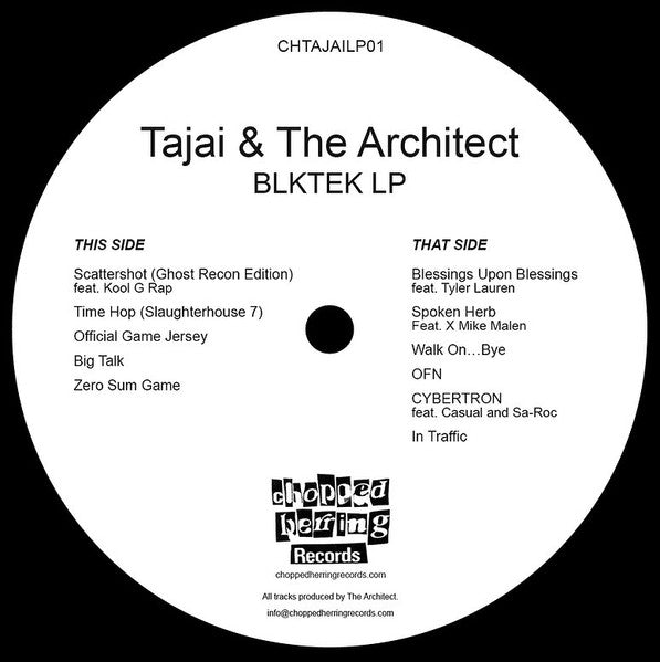 Tajai & Architect (2) : BLKTEK (LP, Album)