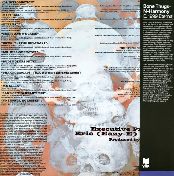 Bone Thugs-N-Harmony : E. 1999 Eternal (2xLP, Album, Club, RE, RM, Red)