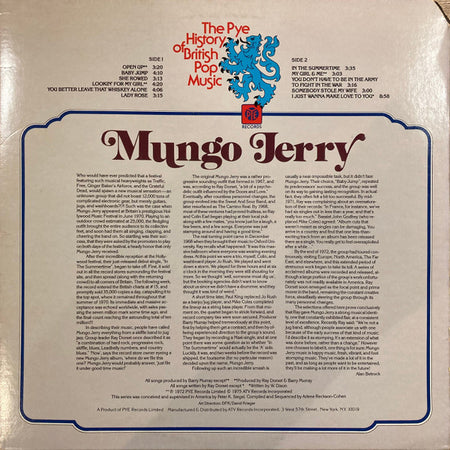 Mungo Jerry : Mungo Jerry (LP, Comp)