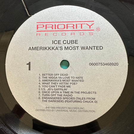 Ice Cube : AmeriKKKa's Most Wanted (LP, Album, RE)