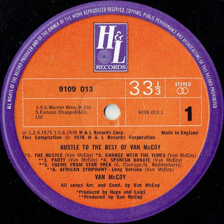 Van McCoy : Hustle To The Best Of Van McCoy (LP, Comp)