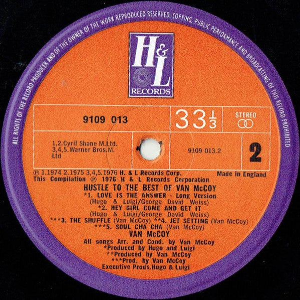Van McCoy : Hustle To The Best Of Van McCoy (LP, Comp)