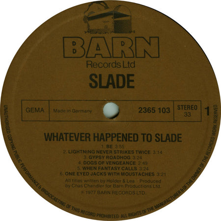 Slade : Whatever Happened To (LP, Album)