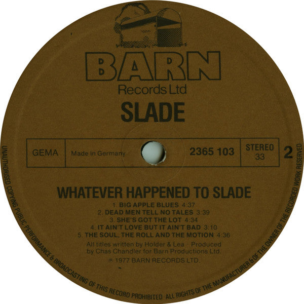 Slade : Whatever Happened To (LP, Album)