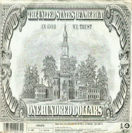 Eric B. & Rakim : Paid In Full (Mini Madness - The Coldcut Remix) (7", Single)