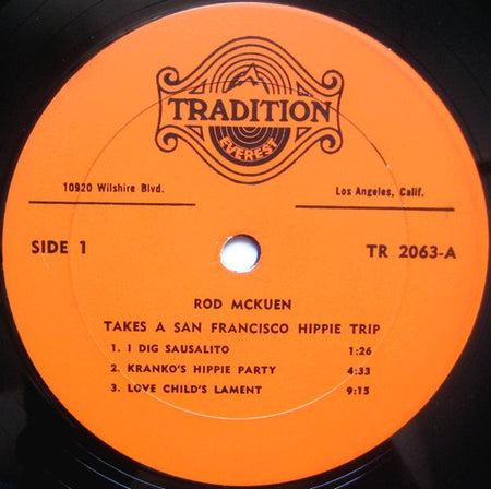 Rod McKuen : Rod McKuen Takes A San Francisco Hippie Trip (LP, Album)