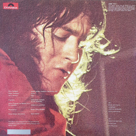 Rory Gallagher : Live! In Europe (LP, Album)
