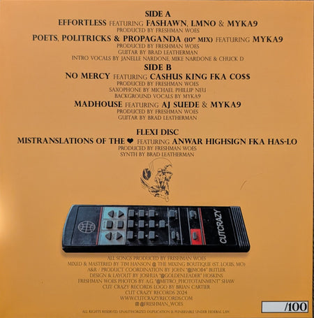 Freshman Woes : A Tribe Called Fresh (10", EP, Num, Red + Flexi, 7", Shape, S/Sided, Whi)