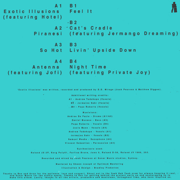 D.D. Mirage : Exotic Illusions (LP, Album)