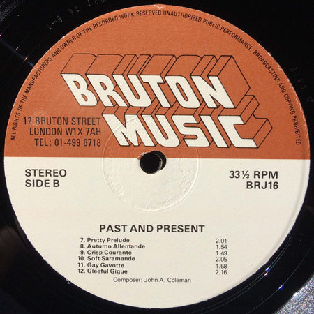 John A. Coleman* : Past & Present (LP)