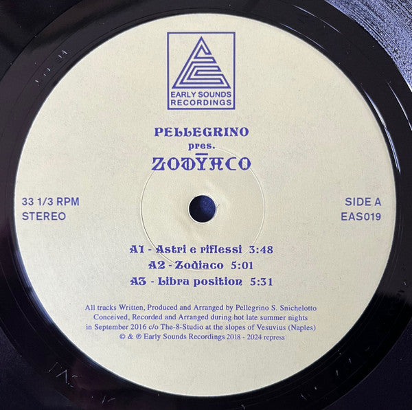 Pellegrino S. Snichelotto Pres. Zodyaco : Zodyaco (12", MiniAlbum, RP)