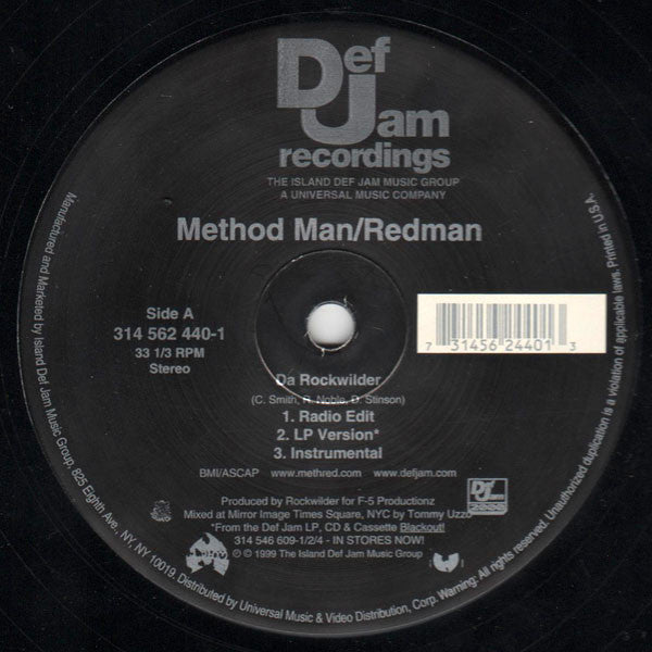Method Man & Redman : Da Rockwilder (12", RE)