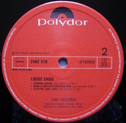 Jimi Hendrix : Loose Ends (LP, Album)
