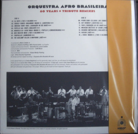 Orquestra Afro-Brasileira : 80 Anos - 80 Years - Tribute Remixes (LP, Comp)