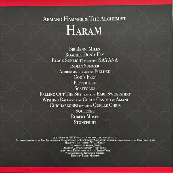 Armand Hammer & The Alchemist* : Haram (LP, Album, RE, RP)