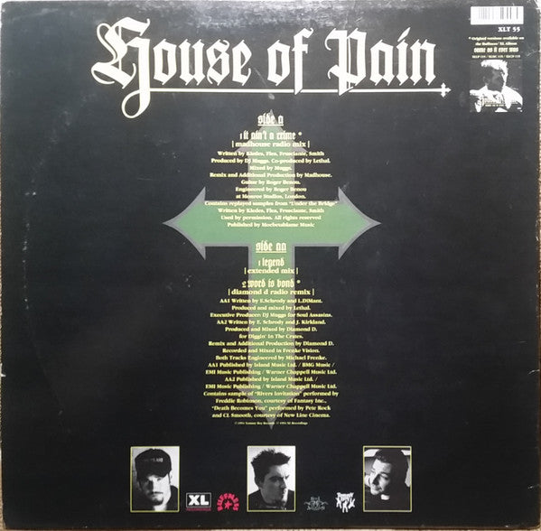 House Of Pain : It Ain't A Crime (12", Single)
