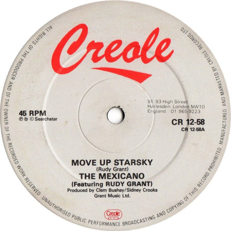 The Mexicano Featuring Rudy Grant : Move Up Starsky (12")