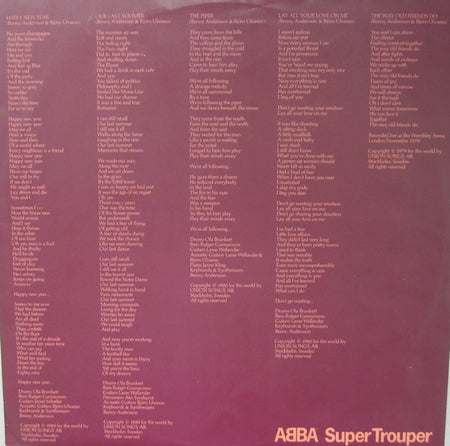 ABBA : Super Trouper (LP, Album, Fra)
