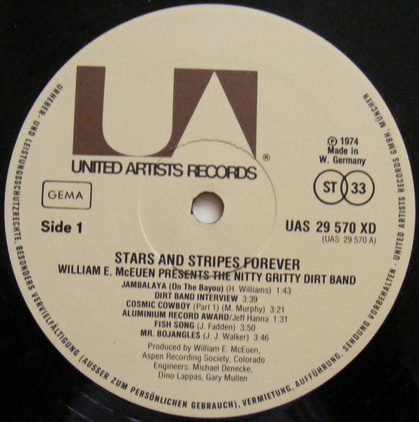 Nitty Gritty Dirt Band : Stars And Stripes Forever (2xLP, Album, Gat)