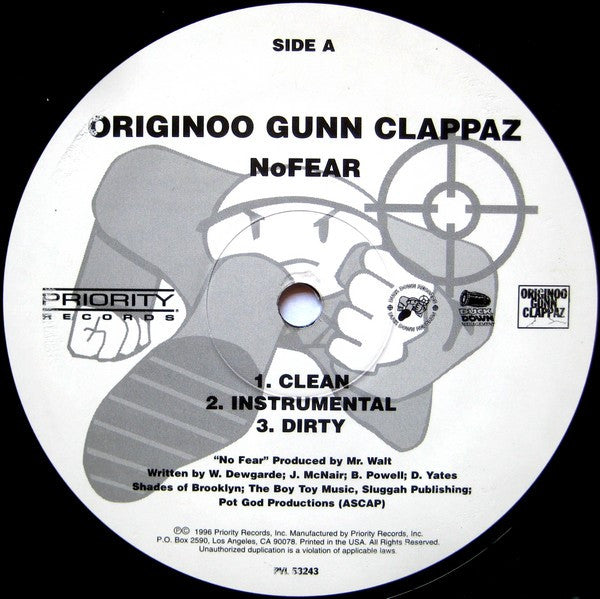 O.G.C. : No Fear (12")
